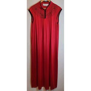 Vtg Vandemere Long Night Gown Size Large Loungewear 70s 80s Hollywood‎ Glam MuMu